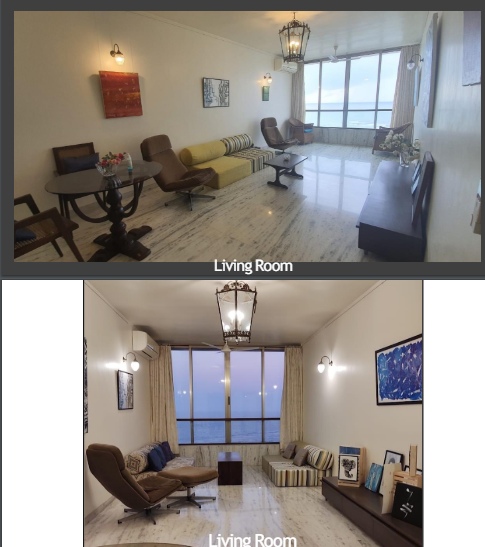 2 BHK Apartment for Rent in Bandstand Mumbai